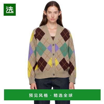 1h可退 香港直邮DAUGHTER 女士 灰褐色 Ava Argyle 开衫 WL24206