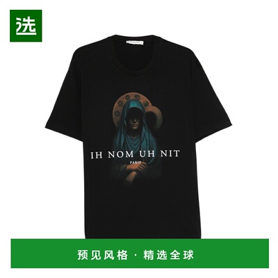 香港直邮IH NOM UH NIT 男士T恤 NUS26206009 SS2026 黑色