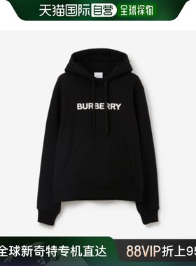 【99新未使用】欧洲直邮BURBERRY/博柏利 徽标印花棉质连帽衫