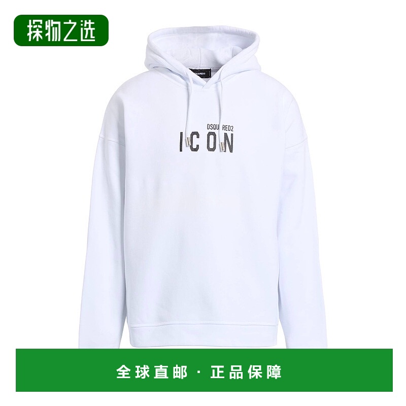 香港直邮Dsquared2 二次方 男士 连帽卫衣 white白色 舒适时尚