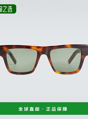 1h可退 香港直邮Saint Laurent 圣罗兰 男士 方形框醋纤太阳眼镜