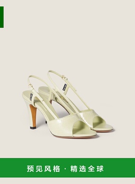 欧洲直邮MIU MIU (2025) AYERS 高跟鞋露跟凉鞋