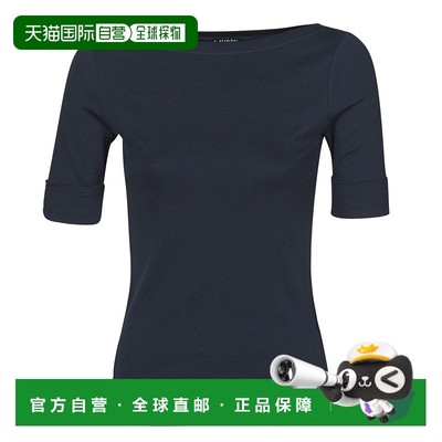 欧洲直邮Lauren Ralph Lauren 女士 JUDY 短袖T恤 海蓝色