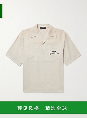 1h可退 香港直邮AMIRI 男士 HOLLYWOOD 保龄球衬衫 AMSTCA1154