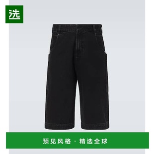 1h可退 香港直邮Entire Studios 男士 牛仔短裤 black黑色 舒适时