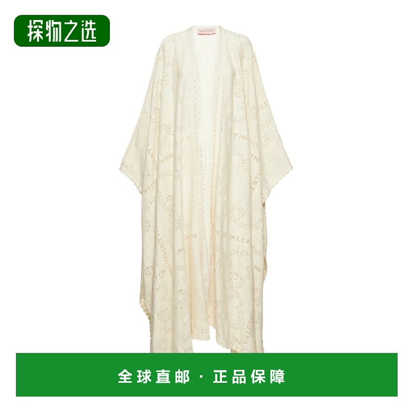 香港直邮Valentino 凸纹蕾丝长斗篷 77I-52O091
