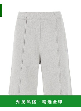 1h可退 香港直邮Ambush 男士 灰色捏褶缝短裤 BMCI001S24FLE001