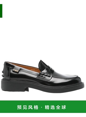 香港直邮Tod's 圆头乐福鞋 XXW20L0L0P705H真皮厚底皮鞋一脚蹬
