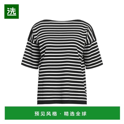 1h可退 【美国直邮】Roberto Collina女士毛衣圆领针织连帽条纹女