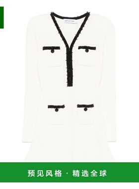 香港直邮Self-Portrait V领迷你包臀裙连衣裙 RS25087S女装