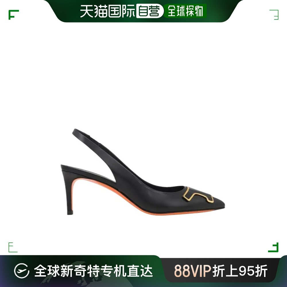 香港直邮Santoni logo标识高跟鞋 WDLS70828HA2TBGNN01 女鞋 浅口单鞋 原图主图