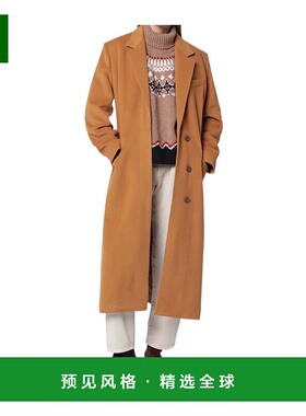 香港直邮Isabel Marant 驼色羊毛混纺大衣 AMA0440FAC3D03I羊绒