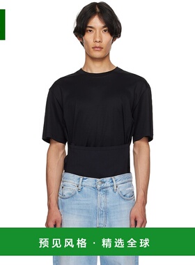 1h可退 香港直邮Mugler 穆勒 男士 黑色 Boxy Corset T 恤 25F3TS