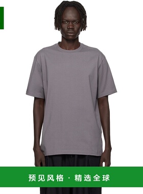 1h可退 香港直邮Y-3 男士 灰色印花 T 恤 JZ0717 舒适时尚