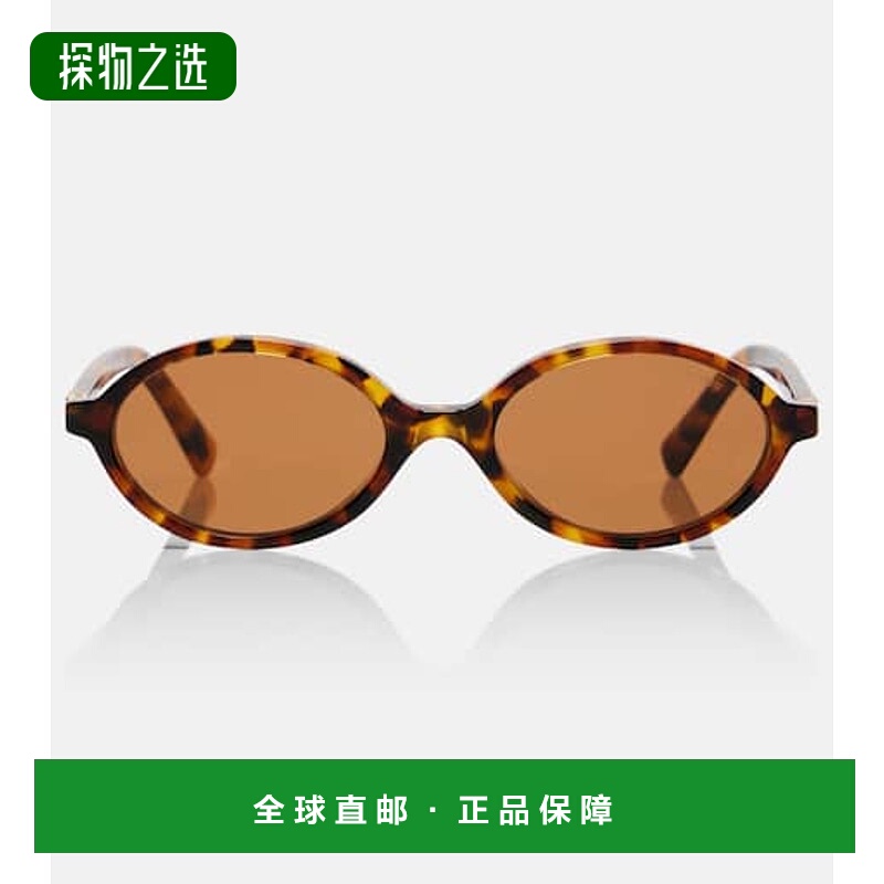 1h可退 香港直邮Miu Miu 缪缪 女士 Miu Regard 椭圆形太阳眼镜