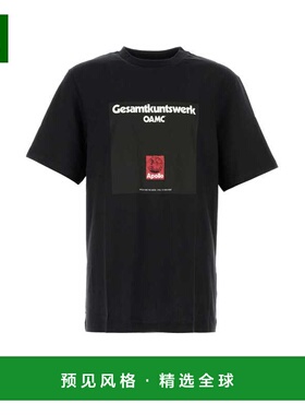 1h可退 香港直邮Oamc 男士 黑色棉质T恤 24E28OAJ19COT00914