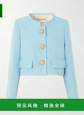 1h可退 香港直邮Valentino 华伦天奴 女士 BLUISH 蓝色夹克 7B3CE