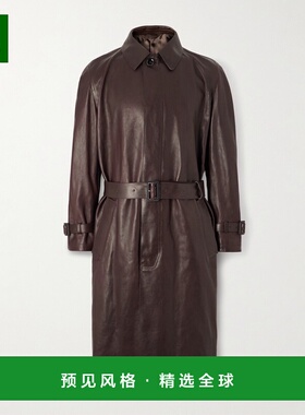 1h可退 香港直邮Brioni 布里奥尼 男士 束带皮革风衣 POFF0LOD704
