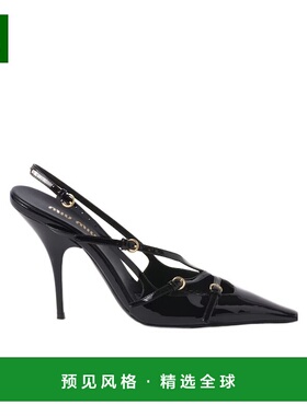香港直邮Miu Miu 带扣露跟高跟鞋 5I013E069FM105缪缪