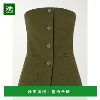 1h可退 香港直邮Staud 女士 Brigade 抹胸斜纹布紧身胸衣 R24F116