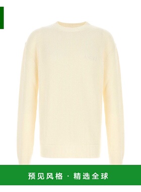 1h可退 香港直邮AMIRI 男士 奶油色钩花毛衣 AMKNCW1092 yellow黄