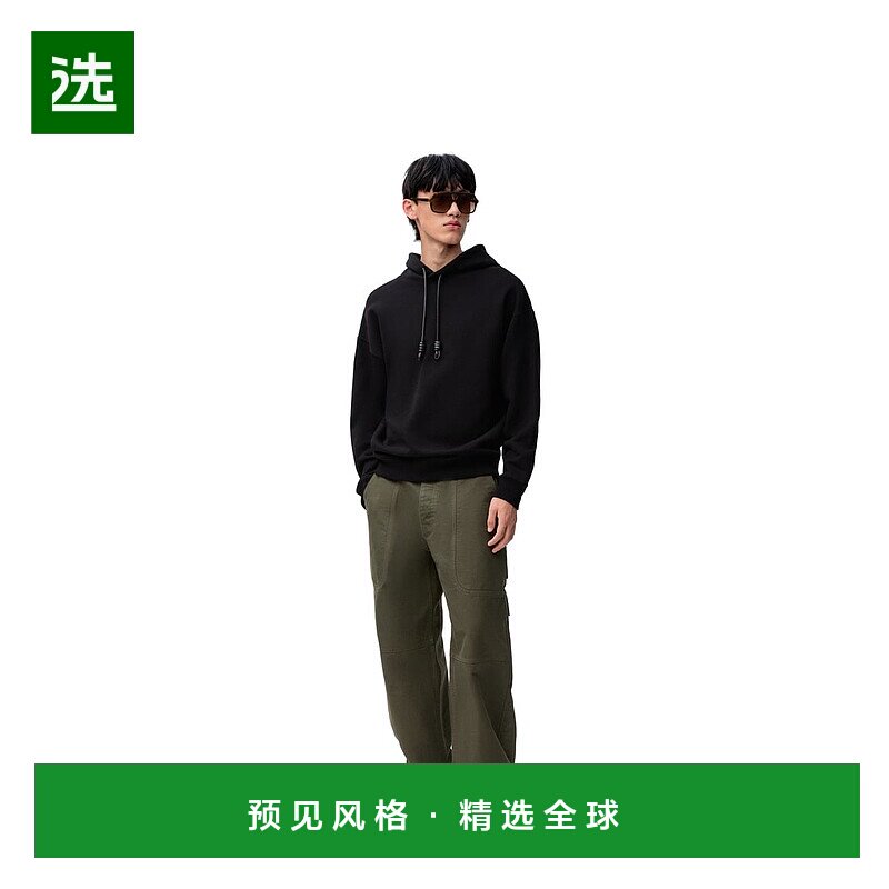 1h可退 欧洲直邮LOEWE罗意威 棉质宽松版型连帽卫衣抓绒