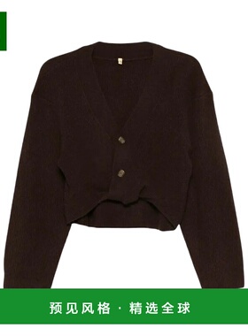 香港直邮R13 女士针织衫 R13WY288Y210A AW2025 棕色 Twisted Fro