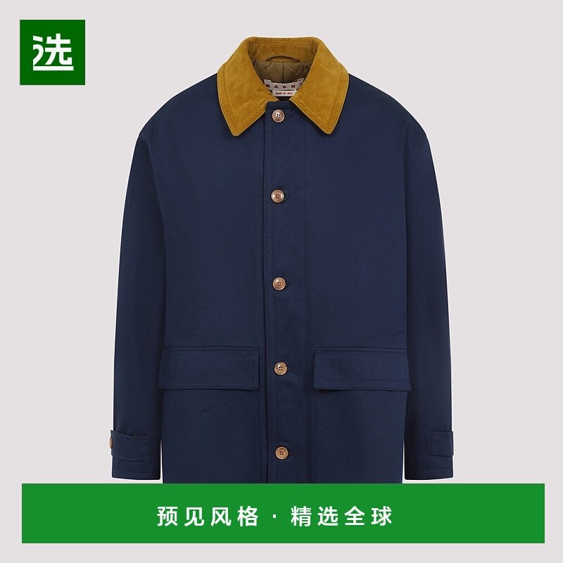 香港直邮Marni 玛尼 男士 棉质华达呢派克大衣 TUMU0127QXUTC311,男装,毛呢大衣,淘宝优惠券,粉丝福利购,淘宝优惠卷