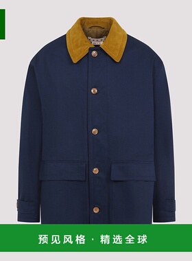 香港直邮Marni 玛尼 男士 棉质华达呢派克大衣 TUMU0127QXUTC311