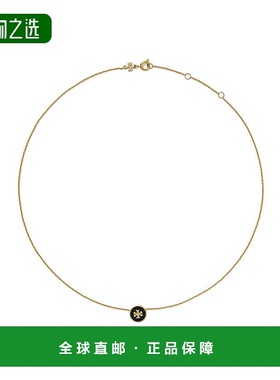 香港直邮Tory Burch 托里·伯奇 女士 'Kira' 金属感带Logo吊坠锁