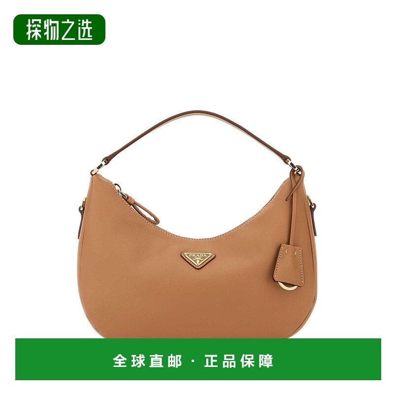 香港直邮Prada普拉达女士三角形標誌拉鍊單肩包 1BC2722CYS