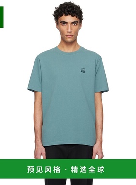 1小时内可退 香港直邮MAISON KITSUNE 男士 蓝色 Bold Fox Head P