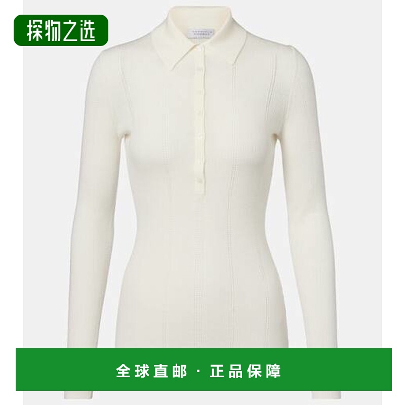 香港直邮Gabriela Hearst 女士 Sophia 羊毛Polo毛衣