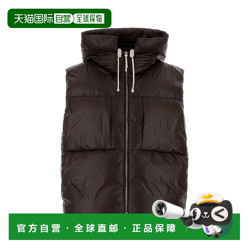 香港直邮Jil Sander 吉尔·桑达 女士 巧克力色尼龙羽绒夹克 J40A