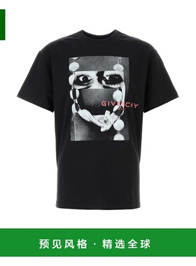 香港直邮GIVENCHY 男士T恤 BM71NK3YSW001 SS2026 黑色 圆领T恤