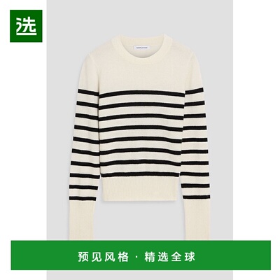 1h可退 香港直邮VERONICA BEARD 女士 Caleb 条纹羊绒毛衣 2502KA