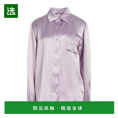 1h可退 【美国直邮】COLLINA STRADA 女士纯色缎面衬衫 经典领子