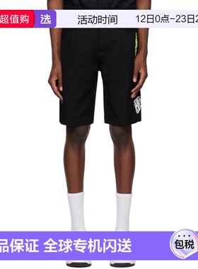 1h可退 香港直邮Gcds 男士 黑色刺绣短裤 SS23M250512 black黑色