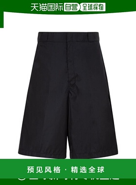 【99新未使用】香港直邮Prada 黑色徽标短裤 SPG32SWQ81821普拉达