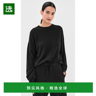 1h可退 香港直邮LE KASHA 女士 Modena 羊绒磨毛毛衣 black黑色