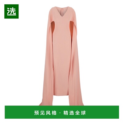 1h可退 香港直邮SOLACE LONDON 女士 'Morgan' 粉色长款V领后单开