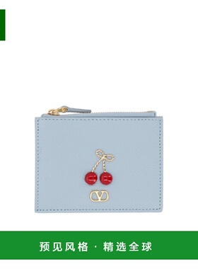 香港直邮VALENTINO 女士钱包 WP0AY2WGXZJ4 SS2026 蓝色 拉链钱包