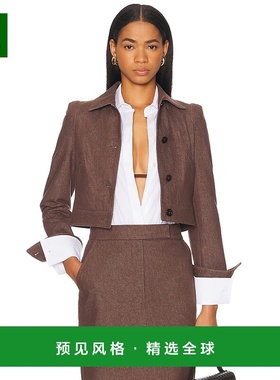 1h可退 香港直邮MaxMara 麦斯玛拉 女士 棕色 Carpa 夹克 2511041