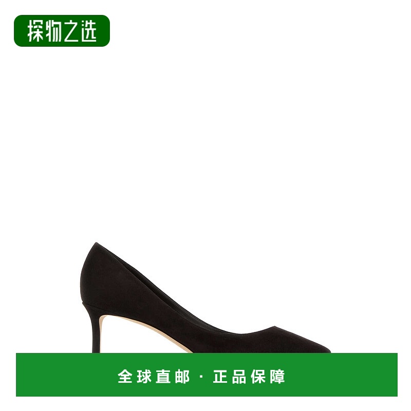 香港直邮Jimmy Choo 周仰杰 女士 Romy 60 深褐色绒面革浅口鞋 RO