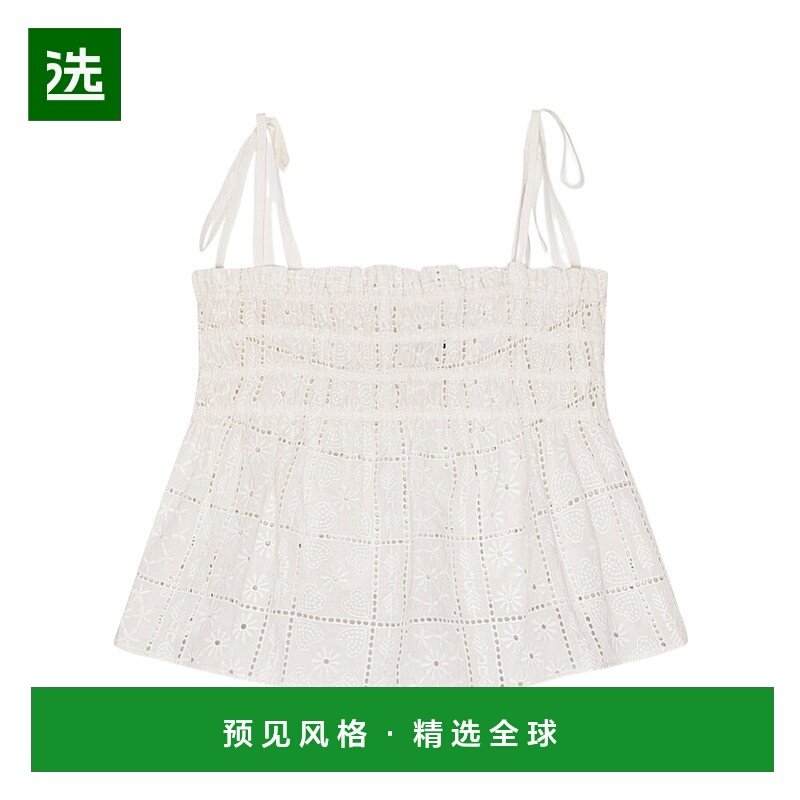 香港直邮Ganni 细肩带刺绣吊带 F9330性感背心,女装/女士精品,背心吊带,淘宝优惠券,粉丝福利购,淘宝优惠卷