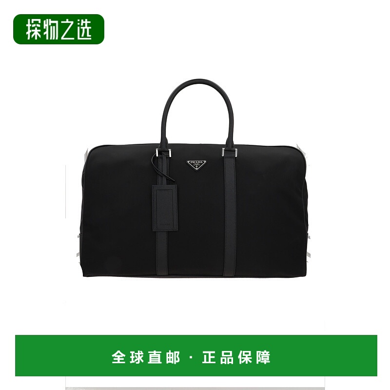 1h可退 香港直邮Prada 普拉达 男士 標誌牌拉鍊行李袋 2VC007VXOO