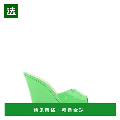 1h可退 香港直邮Paris Texas 女士 WANDA 绿色皮质凉拖 PX809XVN0