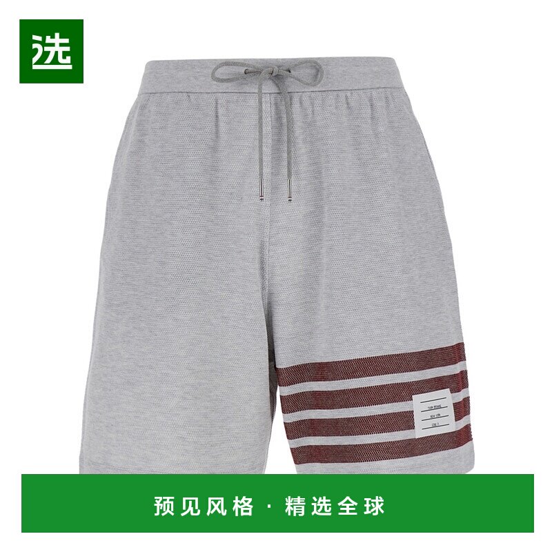 香港直邮Thom Browne 四条纹抽绳运动短裤 MJQ203AJ0155休闲裤