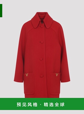 香港直邮VALENTINO 女士大衣 7B0CA3Z79UKR9M AW2025 红色 Virgin