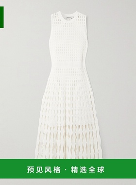 1h可退 香港直邮Simkhai 女士 Zyla 剪口针织中长连衣裙 4251138K